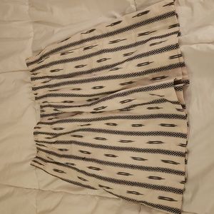 NWT- J. Crew Mini Pencil Skirt Aztec Print Elastic Waist